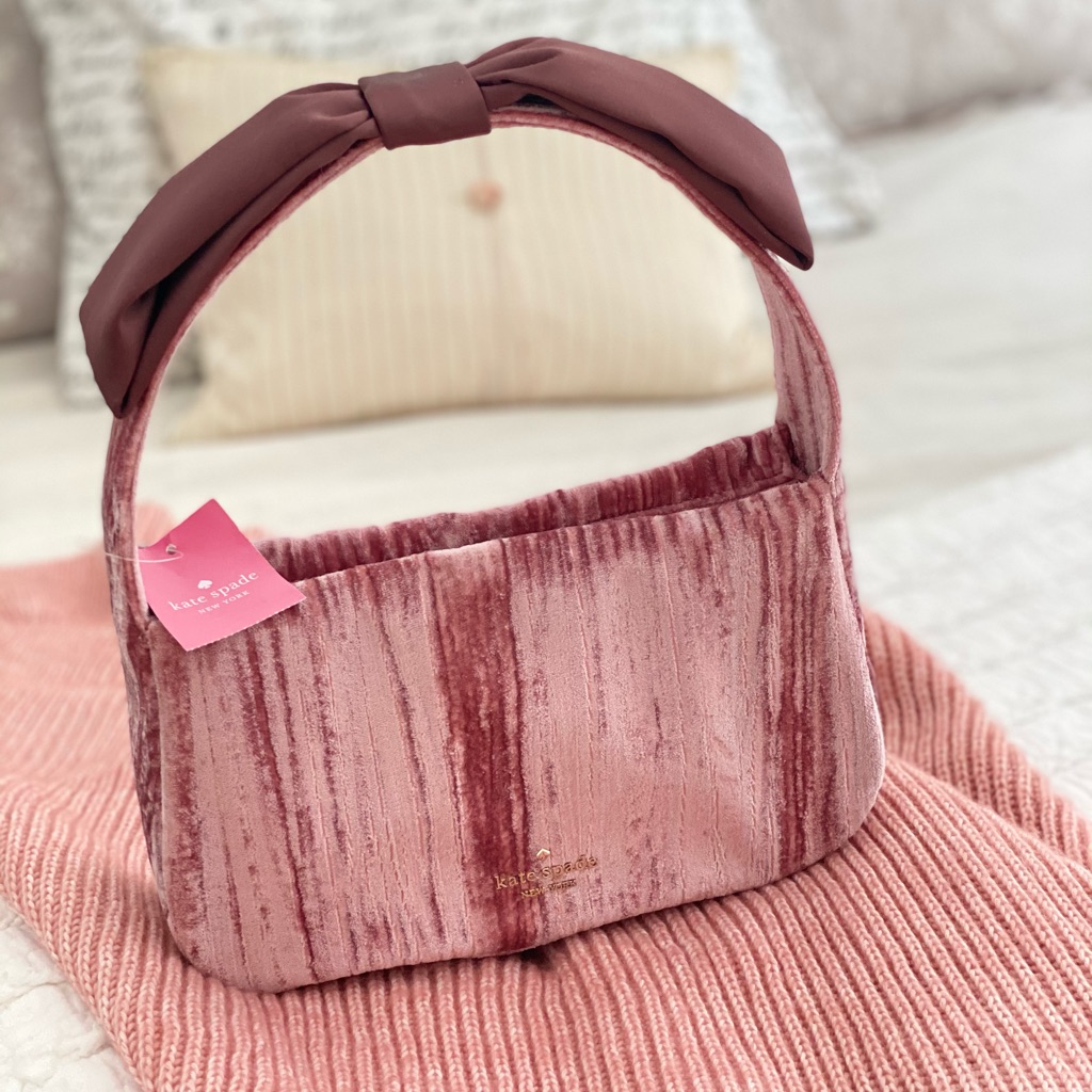Kate Spade | Pink Velvet Shoulder Bag
